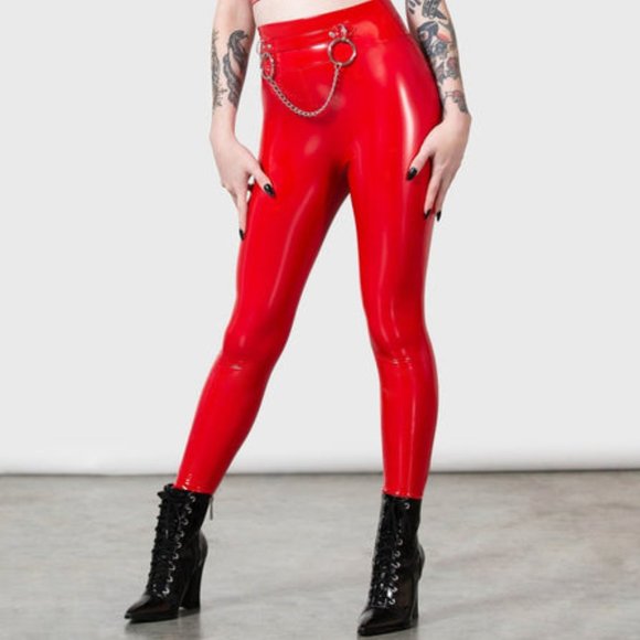 SOLD! 🆕Killstar "Bad B*tch" Leggings [RED] - Picture 9 of 14